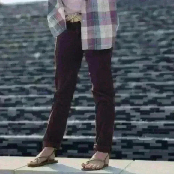 Eddie Bauer Brown Boyfriend Cords - Picture 1 of 6
